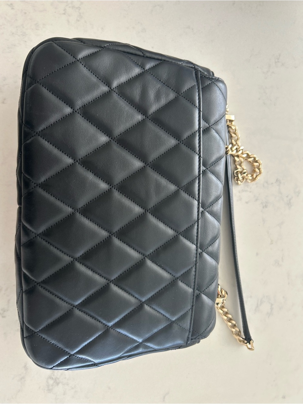 kate spade Black Quilted Crossbody with Gold Chain - Picture 2 of 14